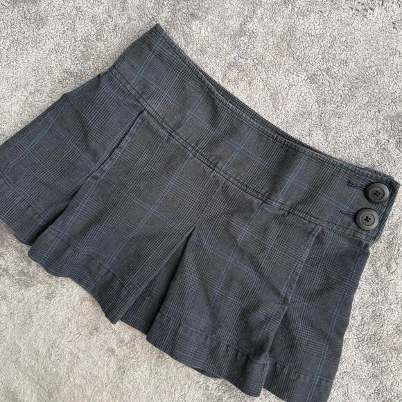 Y2k American Eagle grey micro plaid mini skirt - Picture 4 of 5